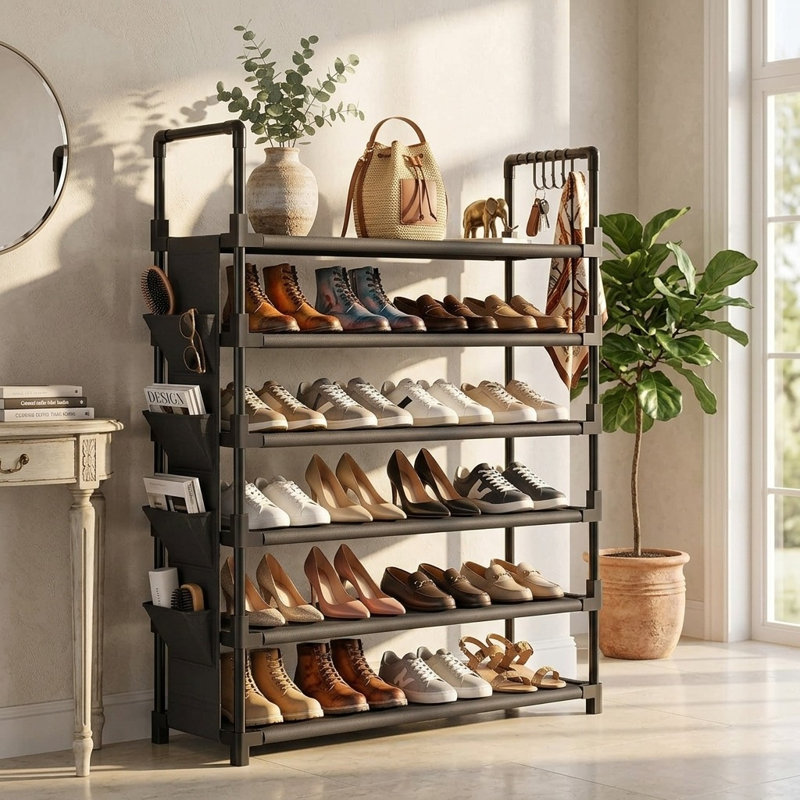 24 Pair Shoe Rack