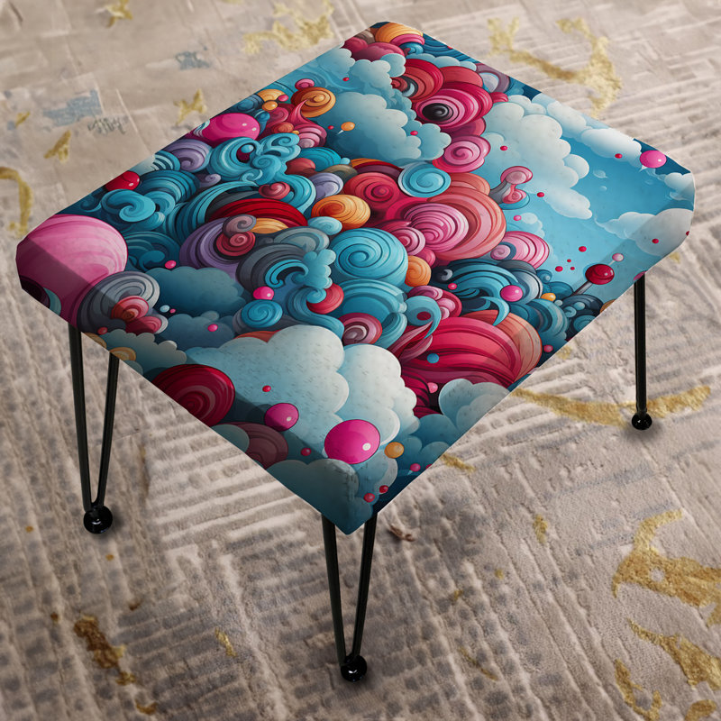 Repose-pieds Poupart Candy Crush Chaos - Pois