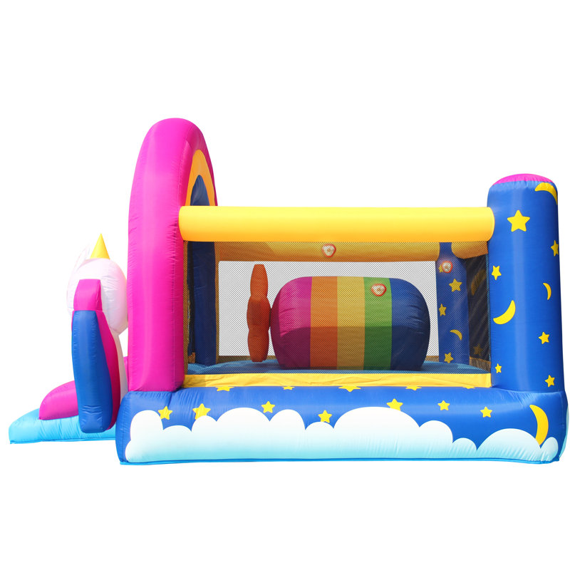 Fantasy Unicorn Bounce House with Lights and Sound