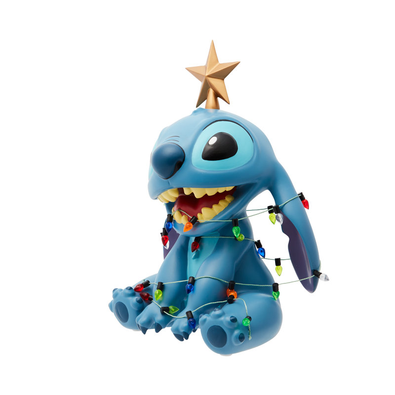 Disney Christmas Stitch Figurine 7.5in H