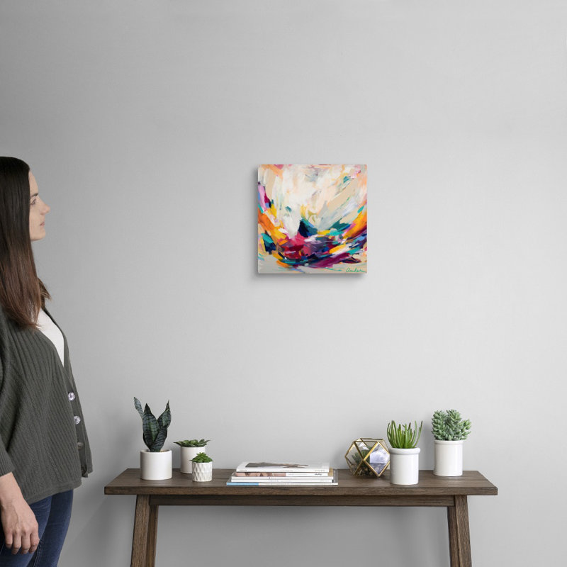 «New Beginnings» par Amira Rahim - reproduction sur toile, Toile tendue, H 12 po x l 12 po, Sans cadre