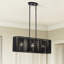 Lustre linéaire moyen noir à 3 lumières Acordia-1023162012-1023162013