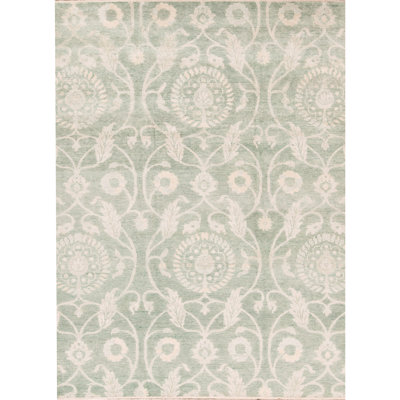 Rayon Floral Area Rug