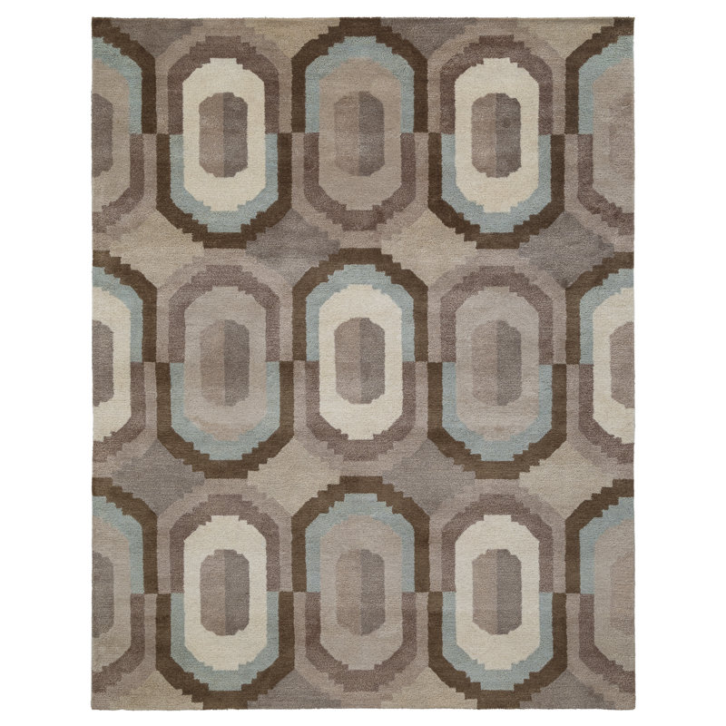 Hand Tufted Wool Azura Indoor Area Rug, Rectangle 5' x 8'