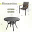 Austintown avec chaises en rotin PE empilables-1078450624
