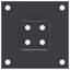 VidaXL Anthracite Powder Coated Steel Mounting Hardware