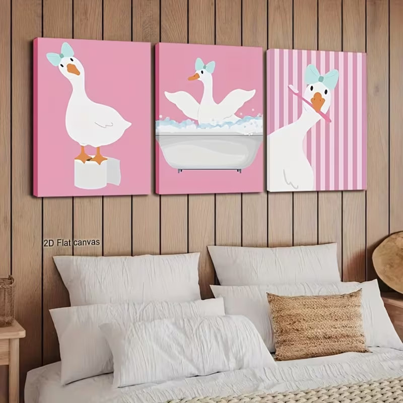 3 Piece Wrapped Canvas Print, 45" H x 90" W