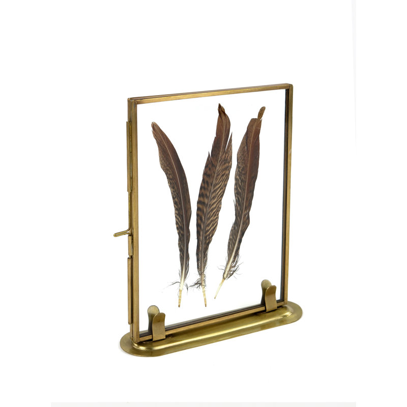 Marian Brass Metal Gilded Picture Frame, 5" x 7"