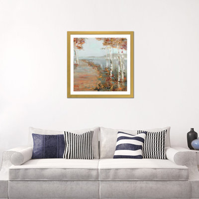 «Birch Walk II» par Sally Swatland - reproduction d'art