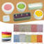 Ensemble de 10 bougies perlées à faire soi-même - bougie de sable colorée avec trousse de fabrication de bougies 50 pièces, amateurs d'artisanat, pour Halloween, Noël, mariage