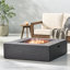 50,000 Outdoor Fire Table Tank - , No Assembly Required, Slightly Dark Grey Colour Modern Pit With