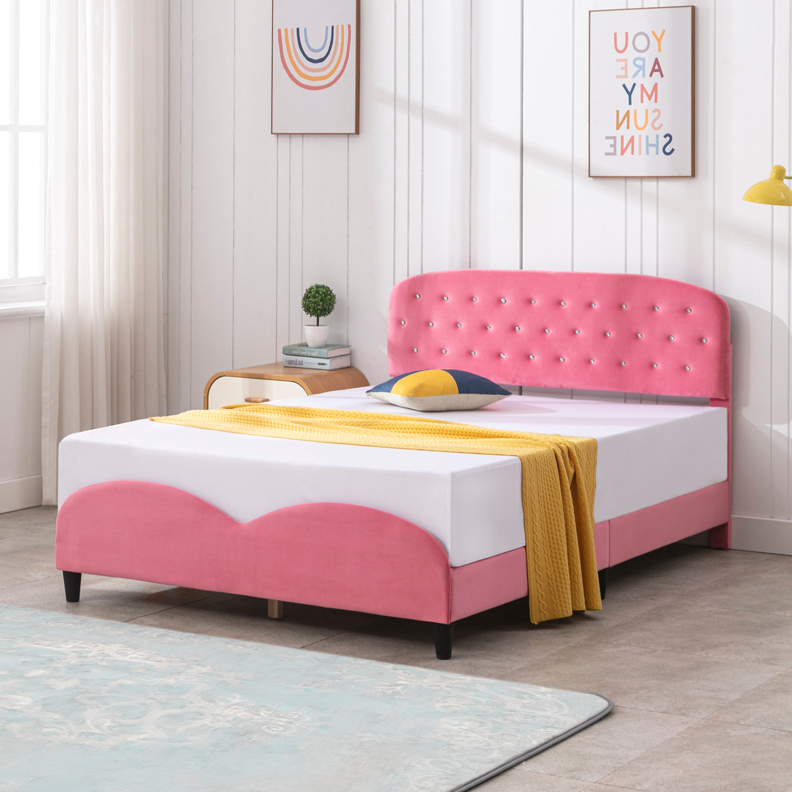 Harriet Bee Upholstered Platform Bed | Wayfair