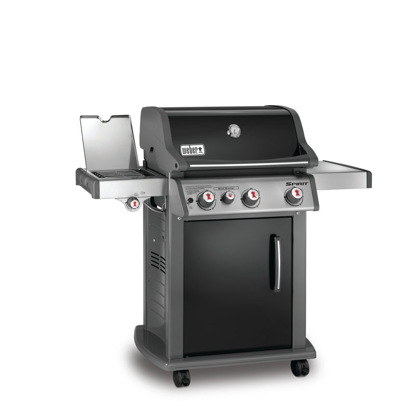 Spirit® Weber 3 - Burner Free Standing Liquid Propane 32000 BTU Gas Grill with Side Burner 3 Piece Set