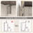 Farmhouse 6 Drawers Dresser For Bedroom, Wood Dresser With Led Light, Power Outlets And Open Shelf-1740672932
