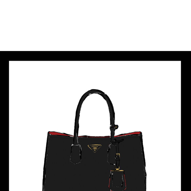 Impression encadrée de sac à main High Fashion Designer