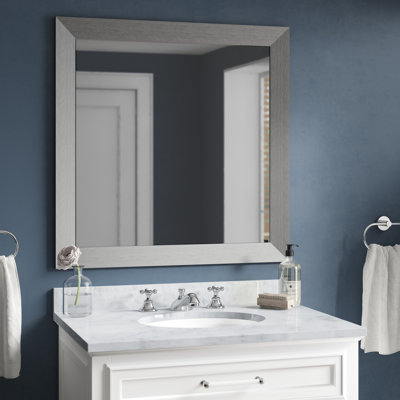 Dematteo Solid Wood Flat Wall Mirror