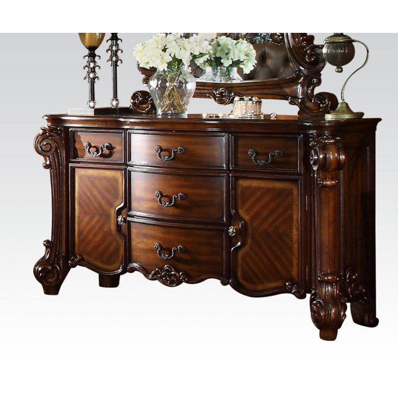 Commode 5 tiroirs Mccarroll, Cerisier