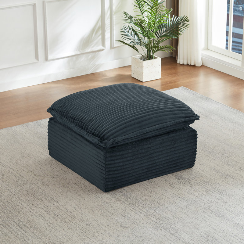 Canapé convertible en L avec repose-pieds Cloud, Gris