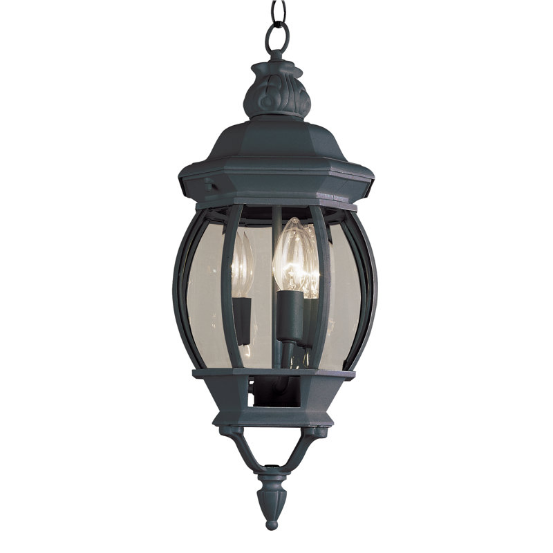 Lanterne suspendue d'extérieur 3 lumières H 25 po Siclen, Noir