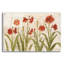 «Row of Red Amaryllis Light» par Cheri Blum, art mural en verre acrylique-894247414