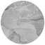 Tapis intérieur rond rond antidérapant 8 pi gris et ivoire