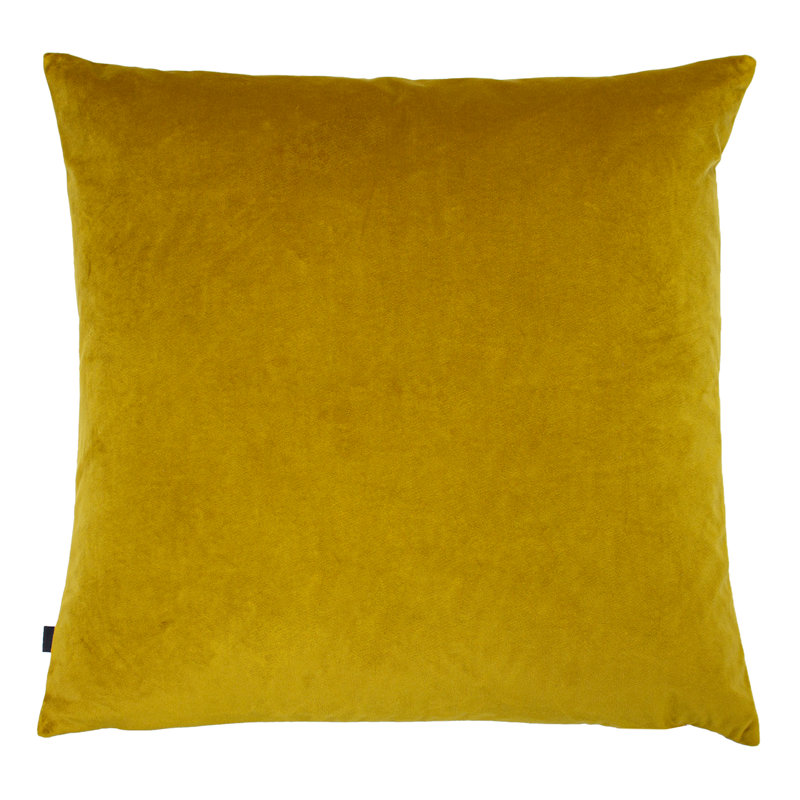 Brazell Geometric Square Throw Cushion, Gold