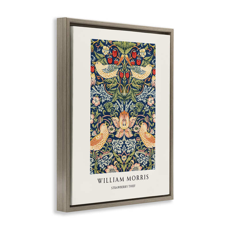 Cadre flottant William Morris, Cadre flottant orme Montalcino, H 21 po x l 17 po