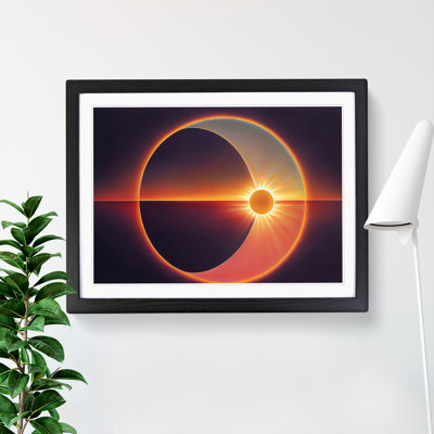Abstract Sunset Sun Vol.4 - Framed Print