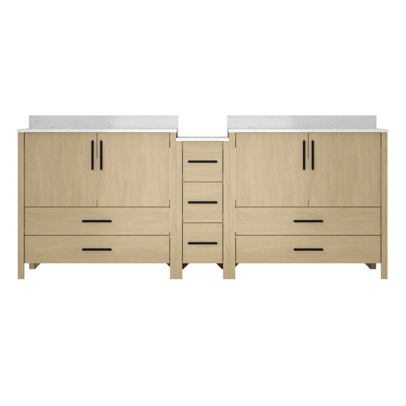 Armoire de meuble-lavabo double 84 po x P 22 po x H 34 po, 84"