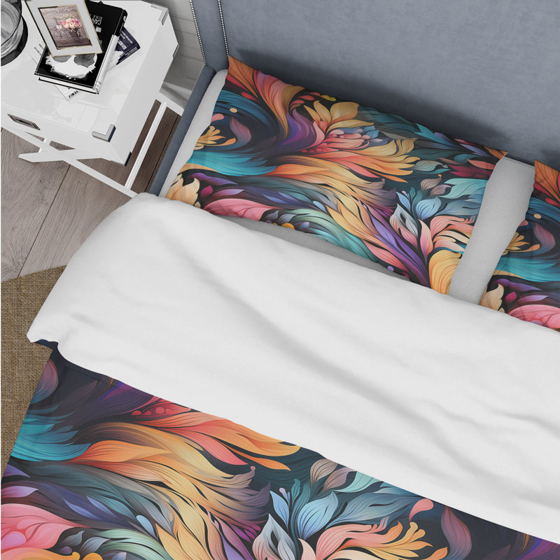 Ensemble de housse de couette Artistic Boho Blend Boho Pattern III, Housse de couette pour très grand lit et 2 très