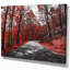 « red automne forest » paysages, reproduction de photo sur toile tendue-29507316