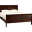 Grand lit en placage de cerisier brun traditionnel pour lit élégant, style opulence-295446448-295446449