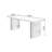 Black Rectangular Solid Wood desk-108953374