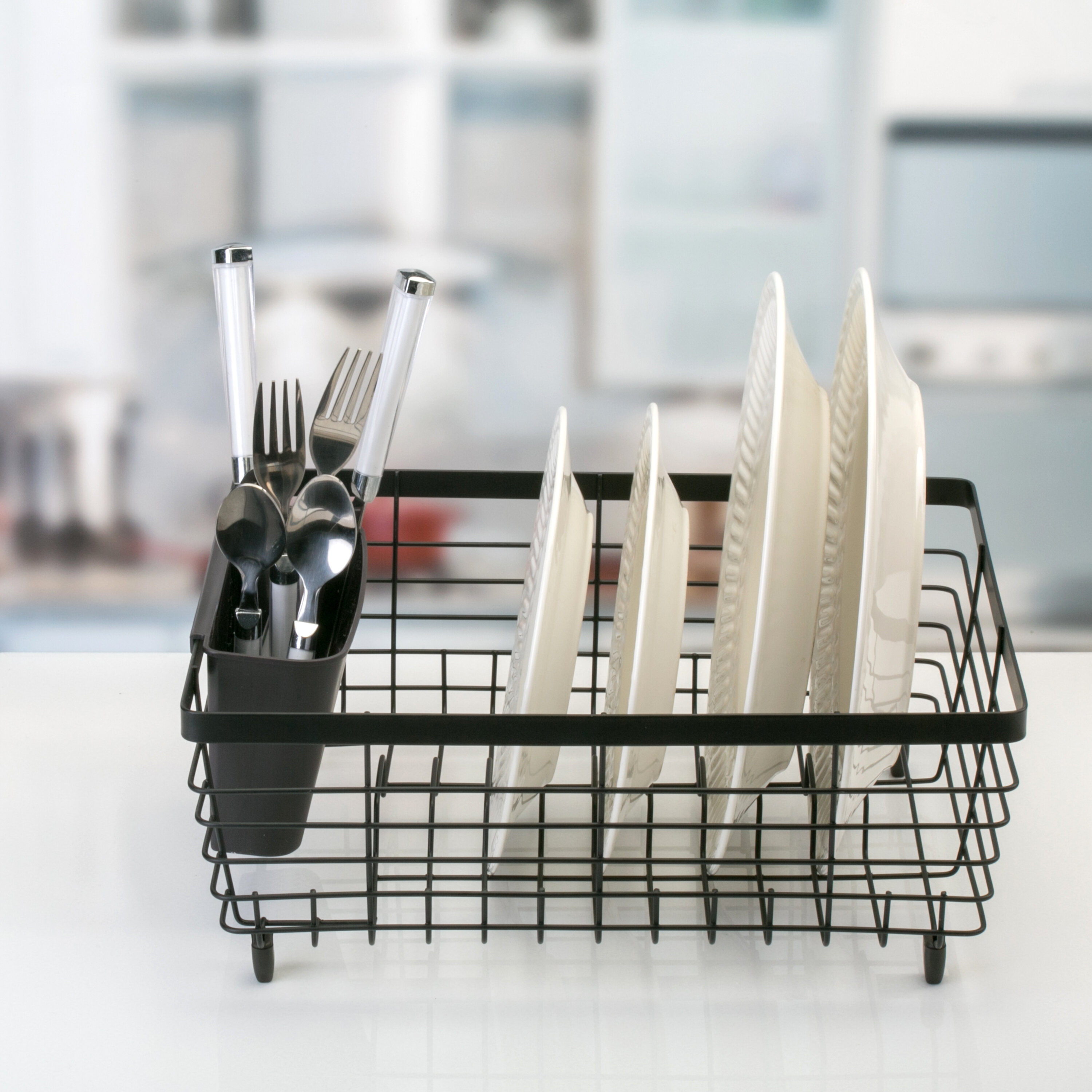 Frifoho Slate Clarity Compact Plastic Dish Rack