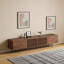 Retro-style TV Unit with Cable Ports, 4 Storage Doors - Suitable for 85"+ TVs - Ideal for Living Rooms, Bedrooms & Apartments - Walnut Finish Fast Dispatch From UK Warehouse — 2 Working Days//Deliver within 2-4 working days.-72208988