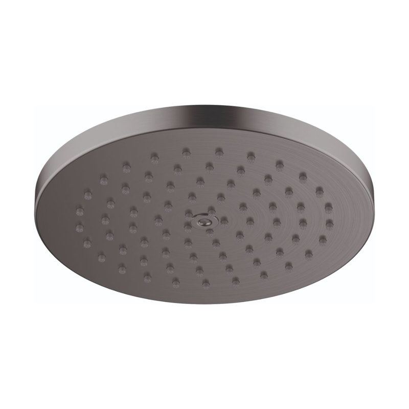hansgrohe Raindance S Showerhead 180 1-Jet PowderRain, Brushed Black Chrome, 1.75 GPM