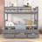 Twin Over Twin Trundle Bed With 3 Drawers-2056697243