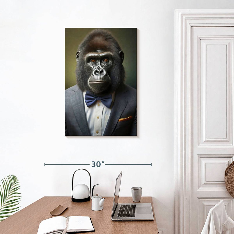 Brampt A Gorilla Portrait, 30" H x 20" W