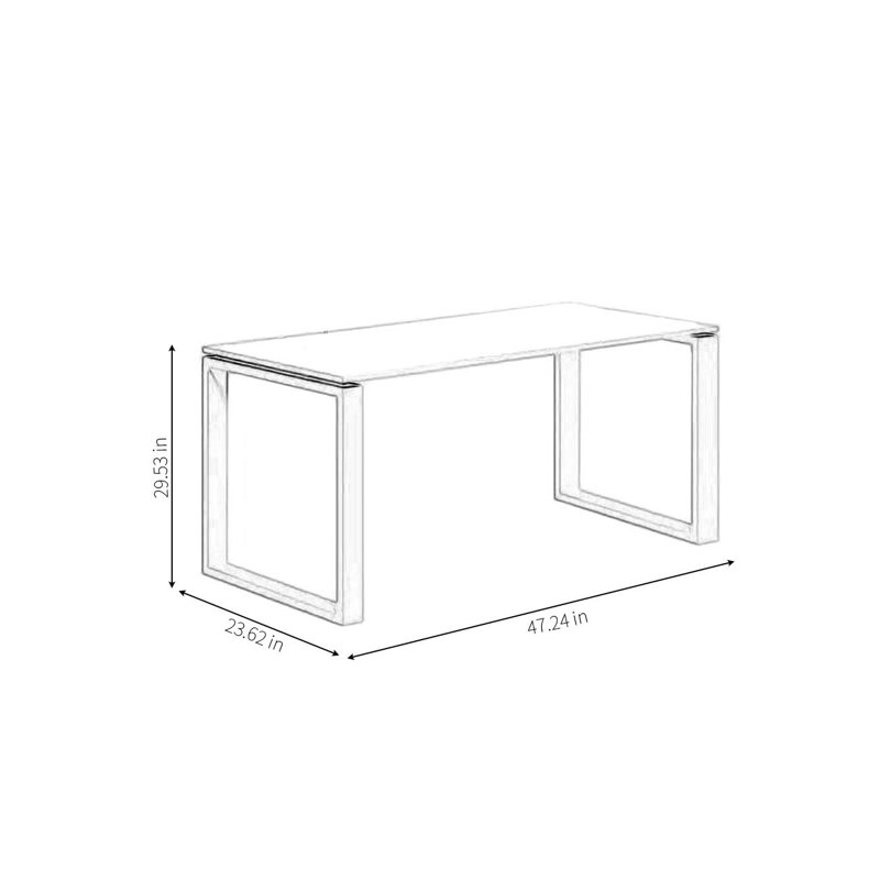 Bensky Metal Base Computer Desk