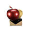 Eve's apple sculpture