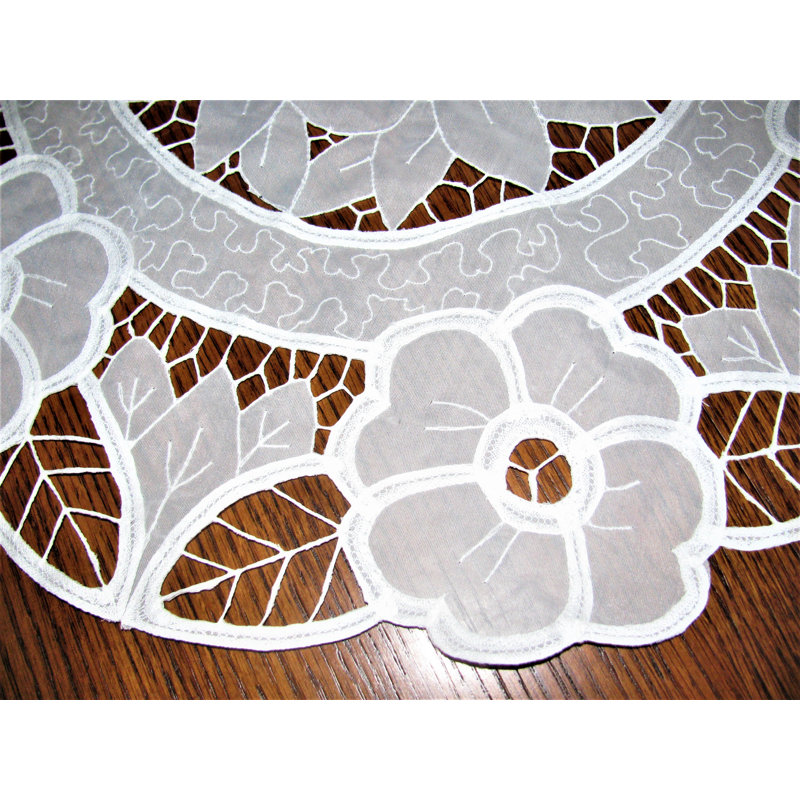 Plateau de table rond floral Hank