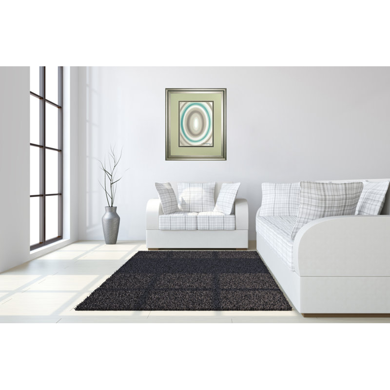Concentric Ovals Wall Art - 34" x 40" - Silver Serenity Frame