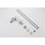 Chrome Single Hole Bathroom Faucet,Laundry Vanity Sink Faucet With Two 3/8" Hoses