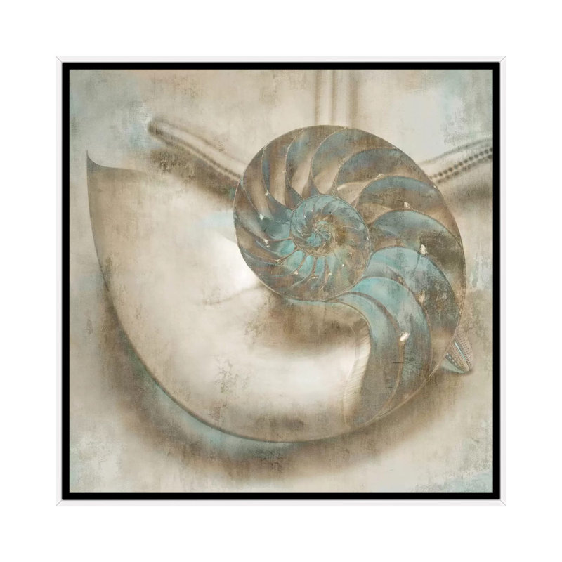 « côtier gemmes iv », impression sur toile, H 12 po x l 12 po x P 1,5 po, Cadre noir