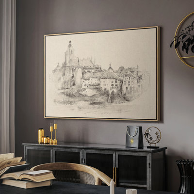 "Croquis rétro - XXXIX" sur toile