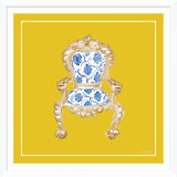Palace Chair In Apple Giclee Print by Dana Gibson