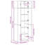 Storage Cabinet 70X42.5X225 Cm Engineered Wood-1305440748