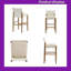 Ensemble de 2 tabourets de bar avec coussin en polyester 37H pour îlot de cuisine