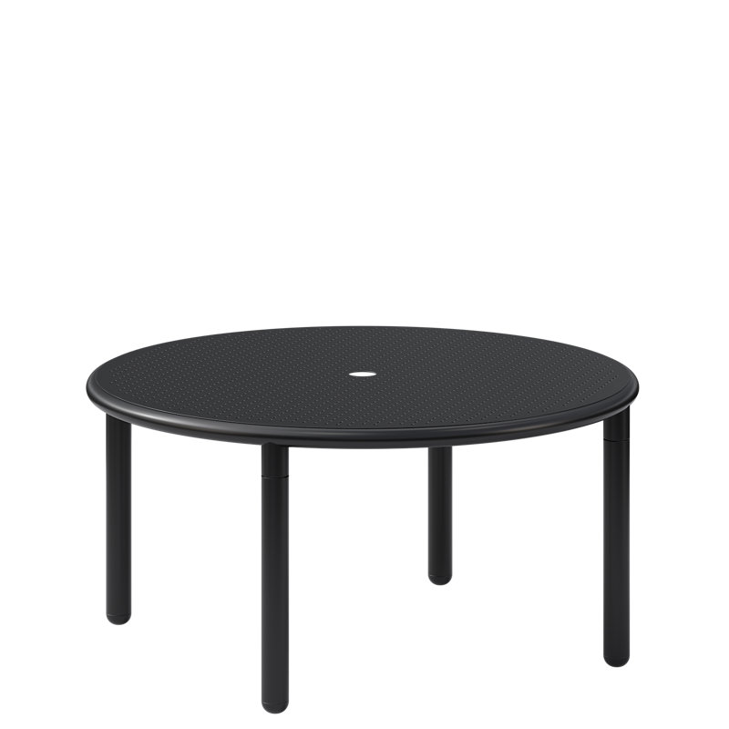 Table d'appoint Juna, ronde, Noir