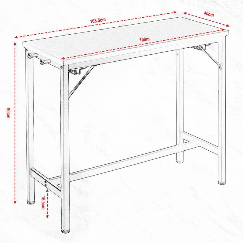 Mityu 103.5 cm Steel Wine Bar Cabinet, Black